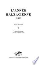 L'Année balzacienne