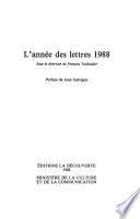 L'année des lettres 1988