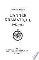 L'année dramatique