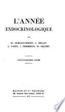 L'Année endocrinologique