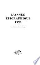 L'Année épigraphique