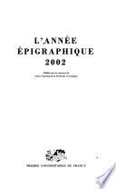 L'Année épigraphique