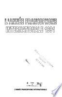 L'année francophone internationale