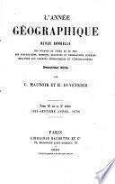 L' année géographique