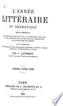 L'année littéraire et dramatique