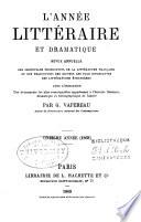 L'Année littéraire et dramatique