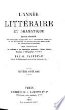L'année littéraire et dramatique