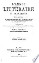 L'année littéraire et dramatique