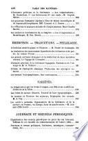 L'annee litteraire et dramatique ou revue annuelle des principales productions de la littetature Francaise et des traductions des oeuvres etrangeres ...