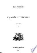 L'Année littéraire