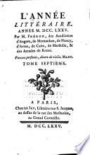 L'Année littéraire