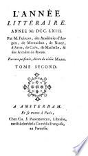 L'Année littéraire (Paris. 1754)
