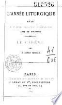 L'année liturgique