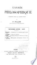 L'Année philosophique
