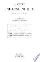 L'Année philosophique