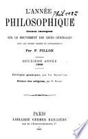 L'année philosophique