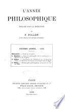 L'Annee Philosophique