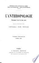 L' anthropologie