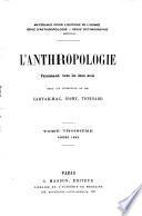 L' anthropologie