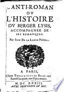 L' Anti-Roman, où l'histoire du berger Lysis
