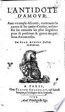 L' antidote d'amour