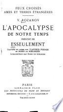 L'apocalypse de notre temps