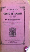 L'apparition à la grotte de Lourdes en 1858