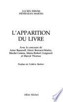 L'apparition du livre