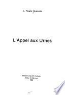 L'appel aux urnes