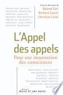 L'Appel des appels. Pour une insurrection des consciences