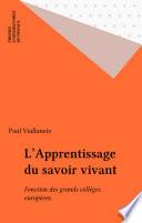 L'Apprentissage du savoir vivant