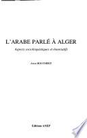 L'arabe parlé à Alger