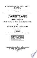 L'arbitrage