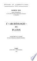 L'archéologie de Platon