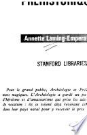 L'archéologie préhistorique
