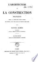L' architecture et la construction pratiques