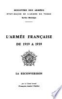 L'Armée française de 1919 à 1939 ...
