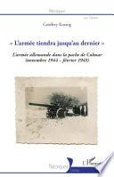L'armée tiendra jusqu'au dernier