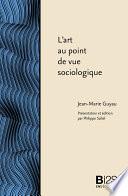L'art au point de vue sociologique
