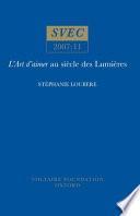 L'Art d'aimer au siècle des Lumières