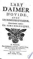 L'art d'aimer d'Ovide