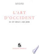 L'art d'Occident du XVIe siècle a nos jours
