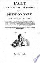 L'art de connaître les hommes par la physionomie