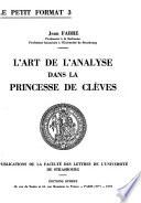 L'art de l'analyse dans La princesse de Clèves