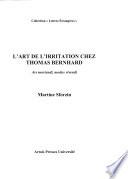 L'art de l'irritation chez Thomas Bernhard