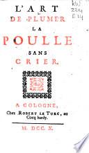 L'Art de plumer la poule sans crier