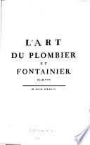 L'art du plombier et fontainier