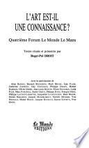 L'art est-il une connaissance?