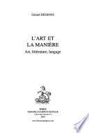 L'art et la manière