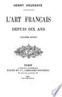L'art français depuis dix ans